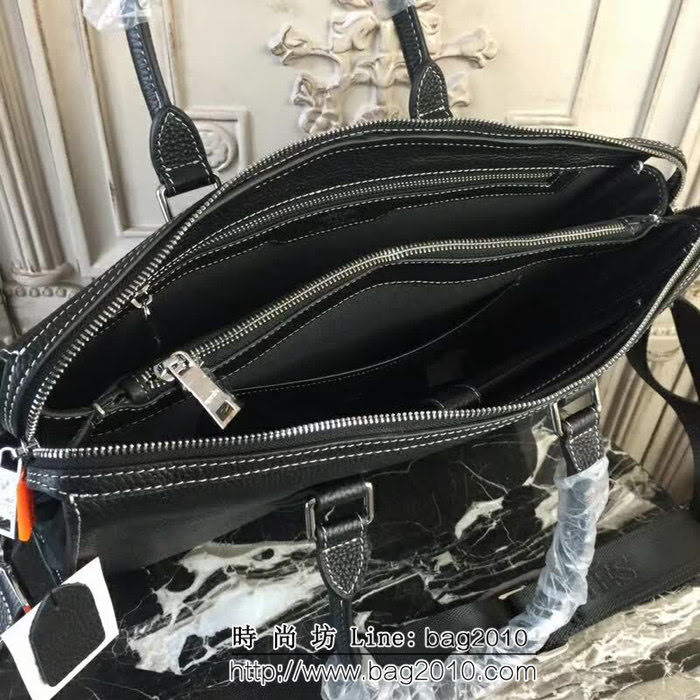 HERMES愛馬仕 最新款 原版牛皮 經典時尚 男士公事包 可手提斜挎 8802-1 JD1224